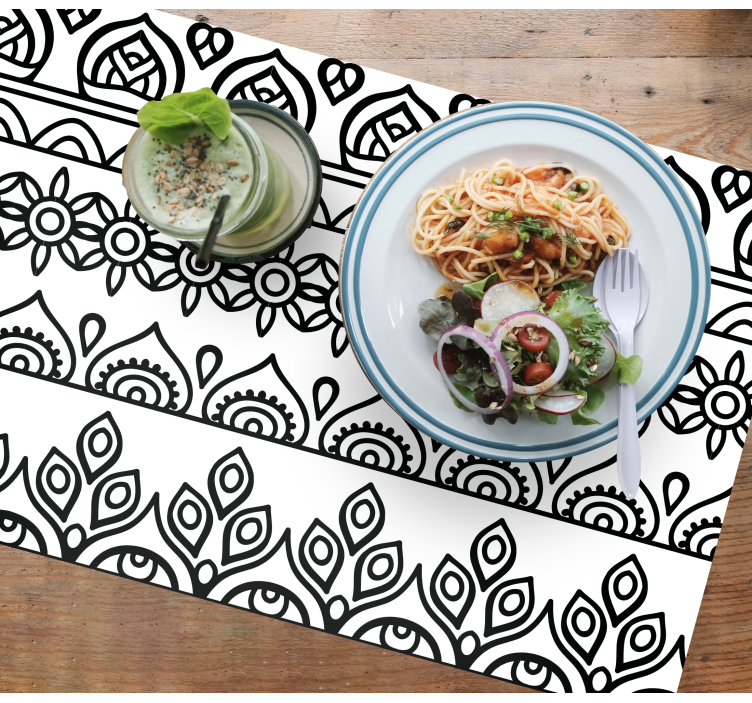 Tovaglietta americana motivo stampa botanica - TenStickers