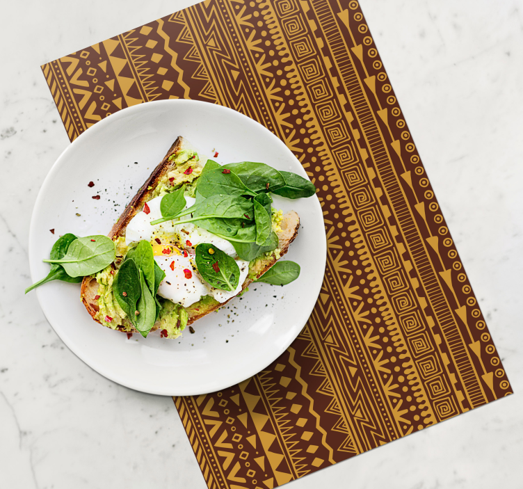 Tovaglietta americana motivo tribale geometrico - TenStickers