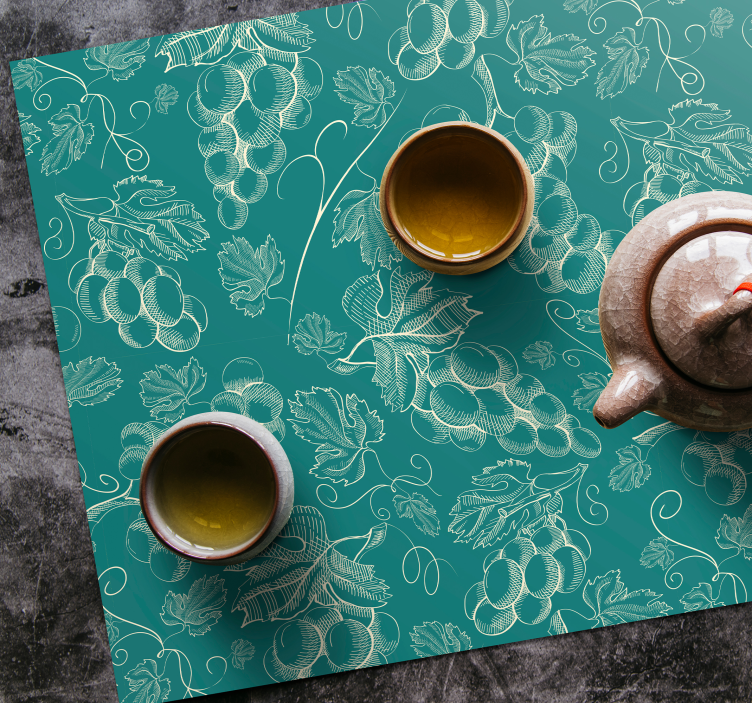 Tovaglietta americana motivo vite selvatica - TenStickers