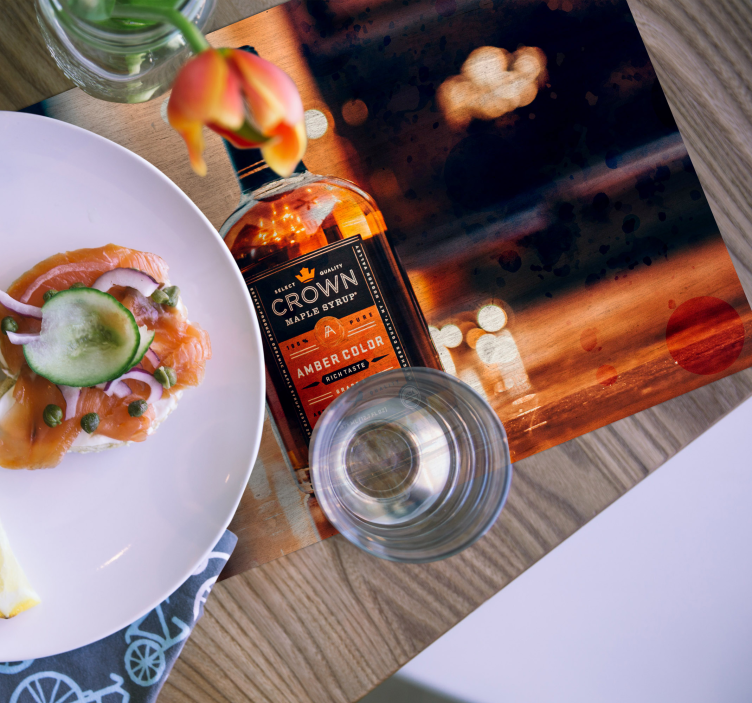 Tovaglietta americana originale bottiglia con velatura - TenStickers