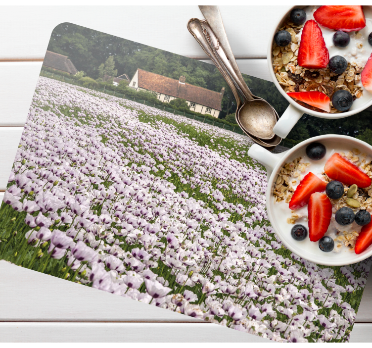 Tovaglietta americana originale campo di fiori di lavanda - TenStickers