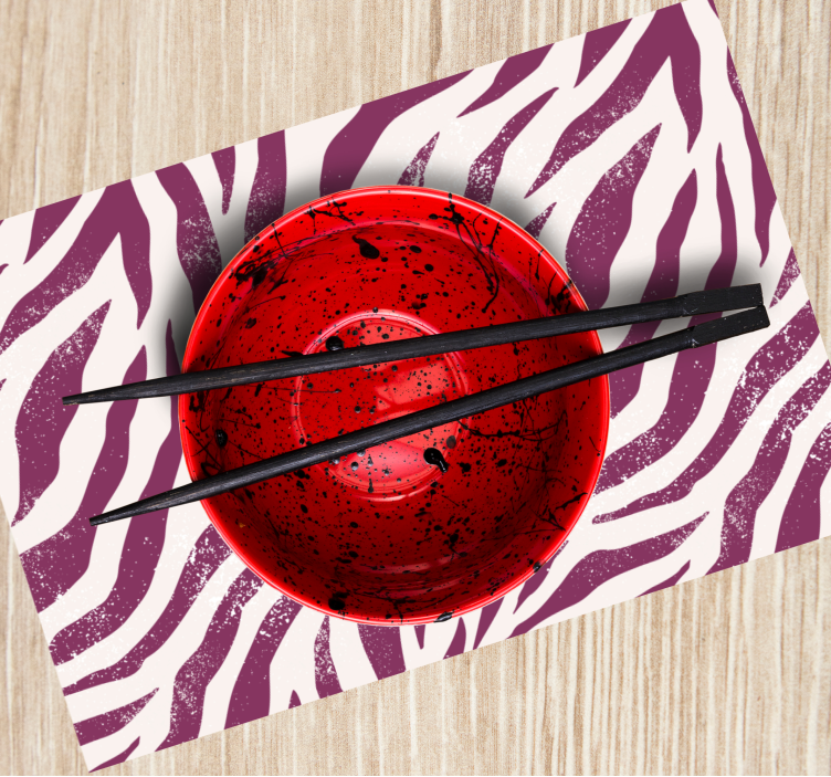 Tovaglietta americana originale ciotola colorata audace - TenStickers