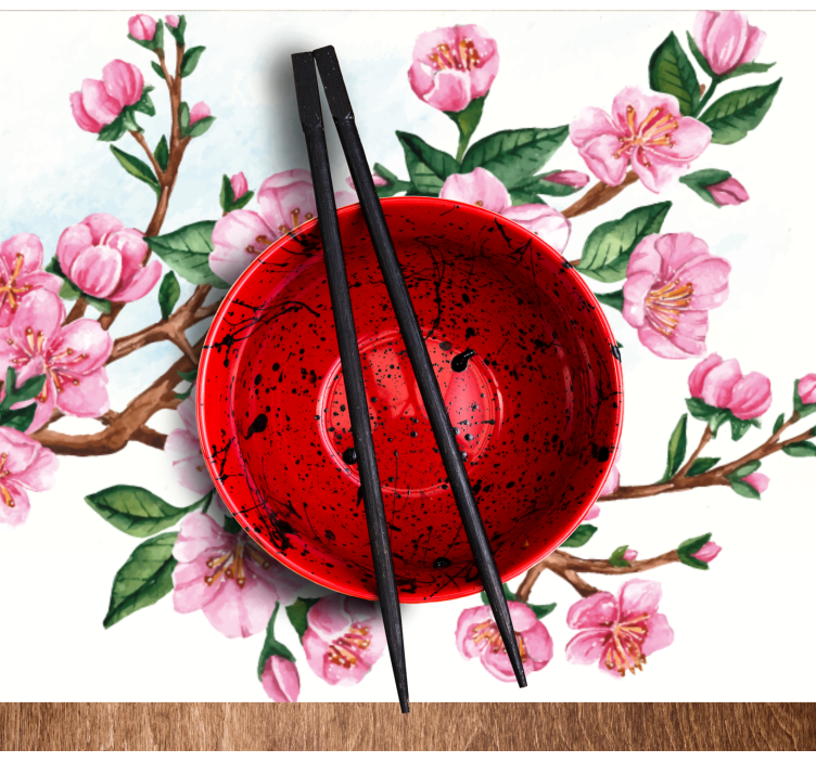 Tovaglietta americana originale ciotola floreale elegante - TenStickers