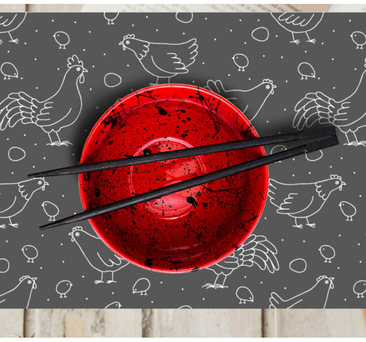 Tovaglietta americana originale ciotola gallina incantevole - TenStickers