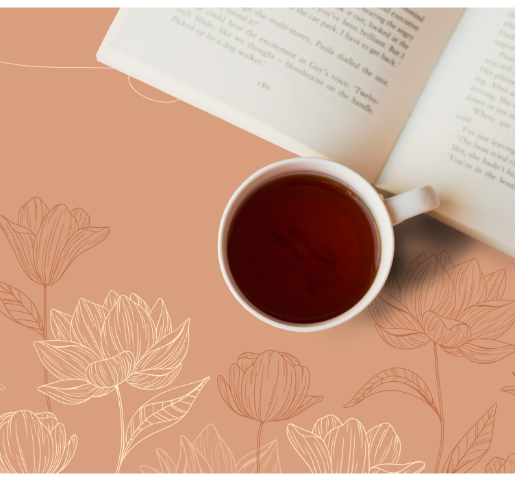 Tovaglietta americana originale composizione di tè floreale - TenStickers