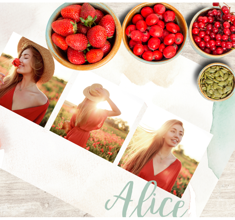 Tovaglietta americana originale esposizione di foto ricordi - TenStickers