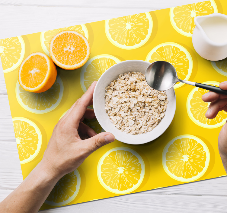 Tovaglietta americana originale fette di limone brillanti - TenStickers