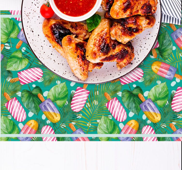 Tovaglietta americana originale gelati colorati - TenStickers