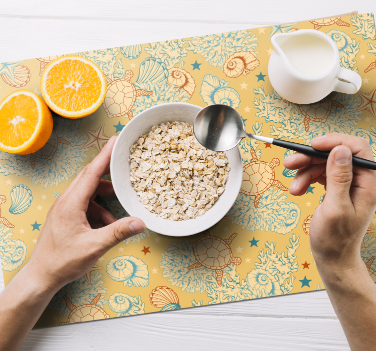 Tovaglietta americana originale in stile conchiglia - TenStickers