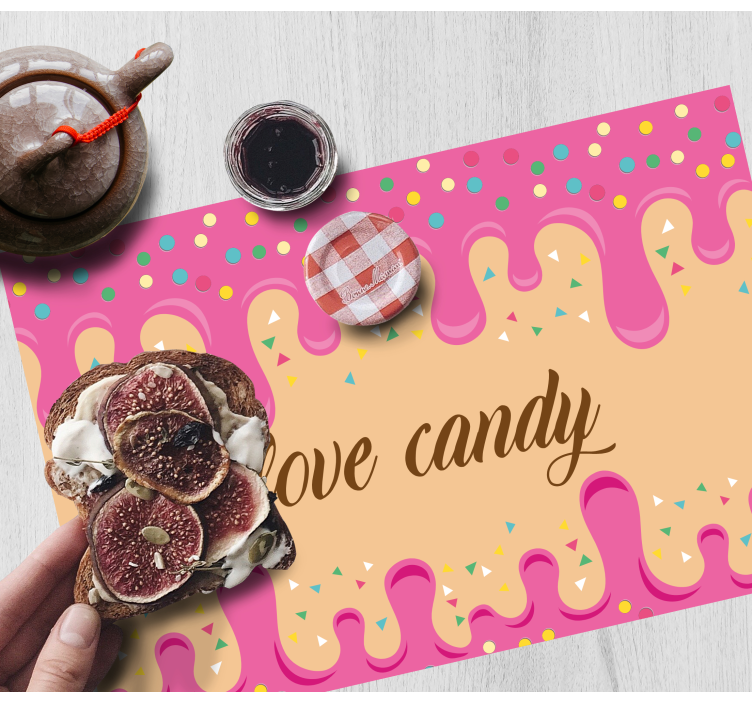Tovaglietta americana originale ispirazione dolci treat - TenStickers