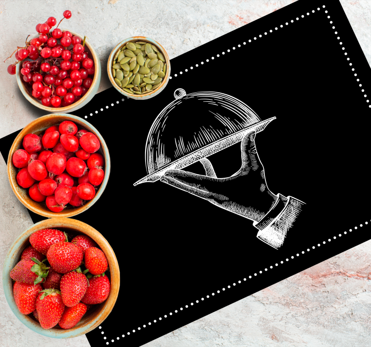 Tovaglietta americana originale mano di servizio elegante - TenStickers