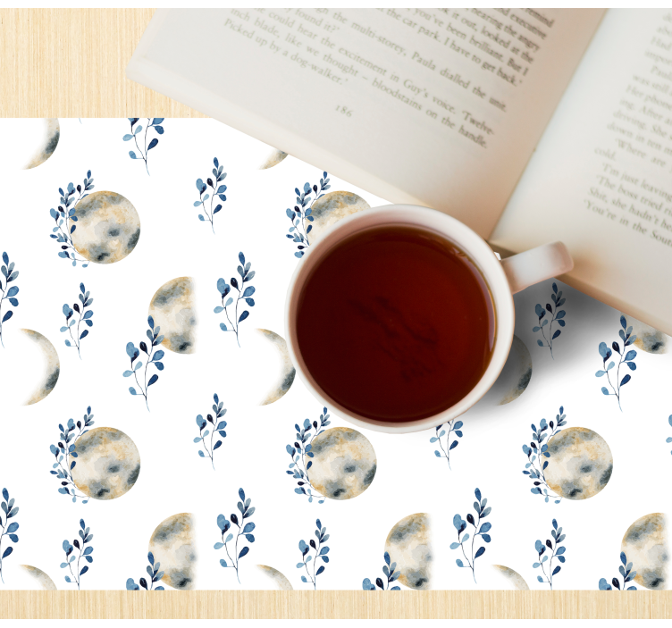 Tovaglietta americana originale motivi lunari celestiali - TenStickers