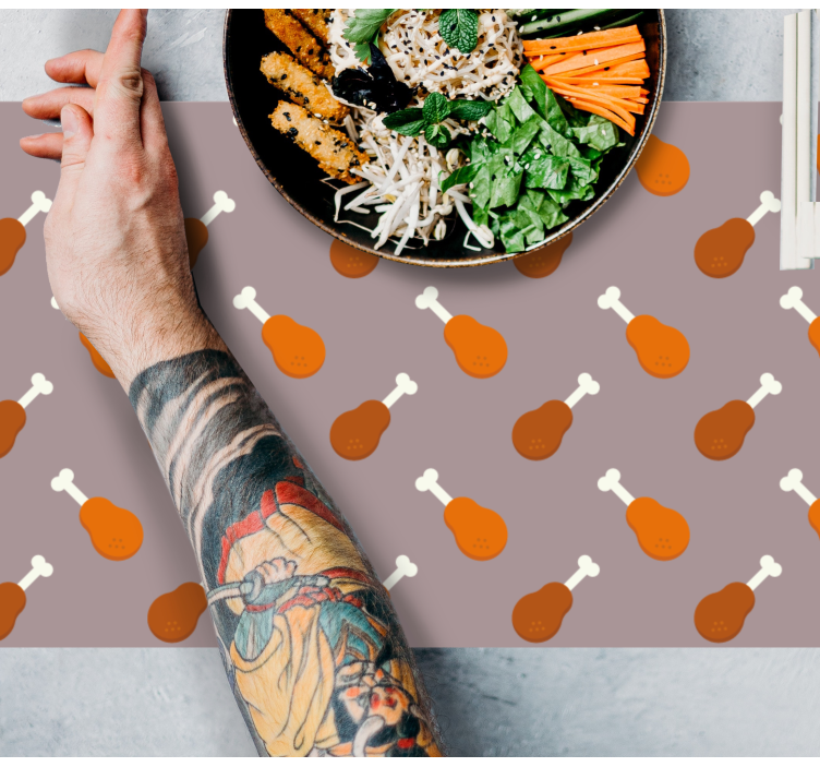 Tovaglietta americana originale motivo cosce di pollo - TenStickers