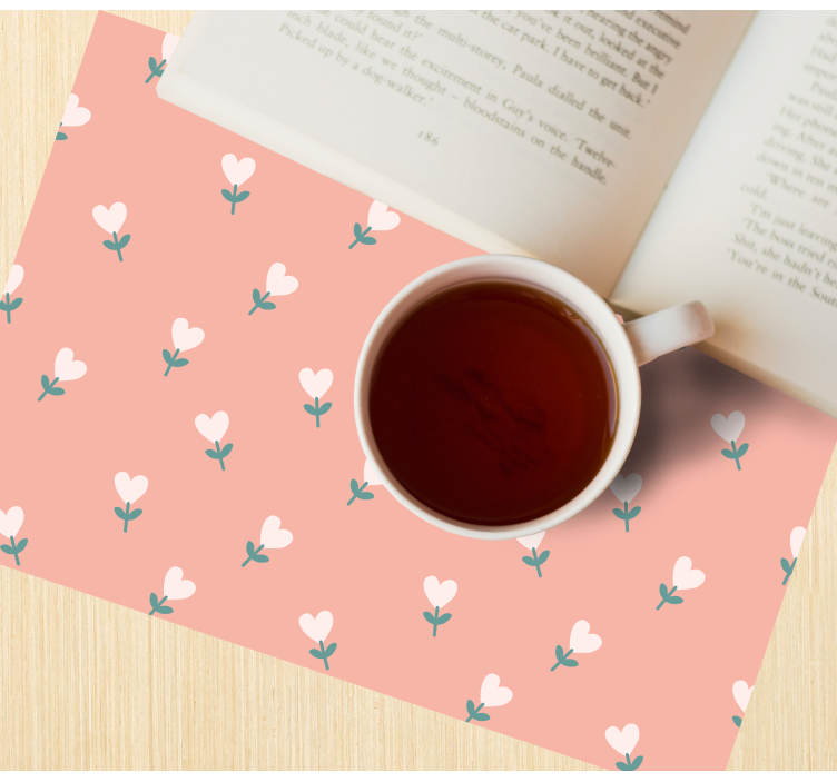 Tovaglietta americana originale motivo floreale incantevole - TenStickers