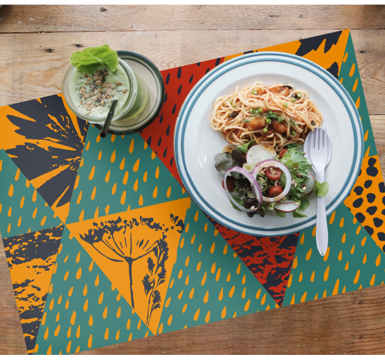 Tovaglietta americana originale motivo geometrico audace - TenStickers