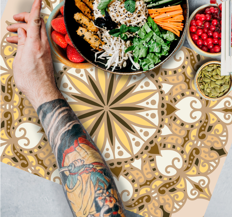 Tovaglietta americana originale motivo geometrico intricato - TenStickers