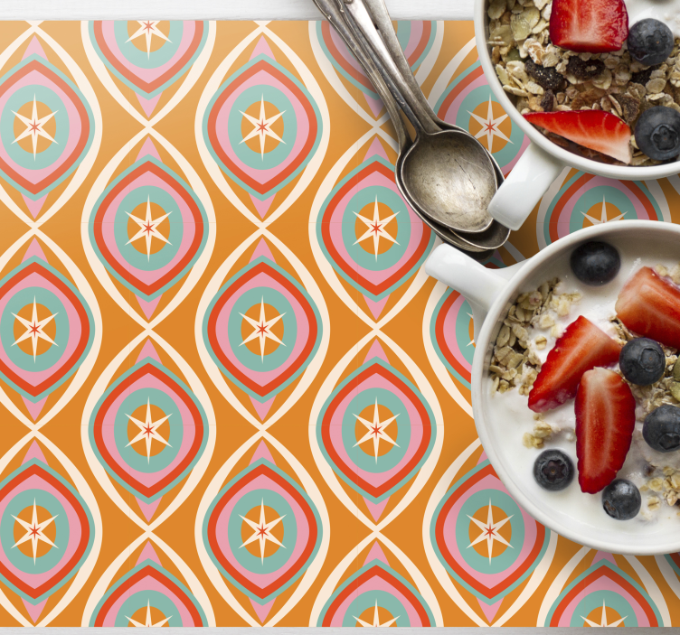 Tovaglietta americana originale motivo stelle colorate - TenStickers