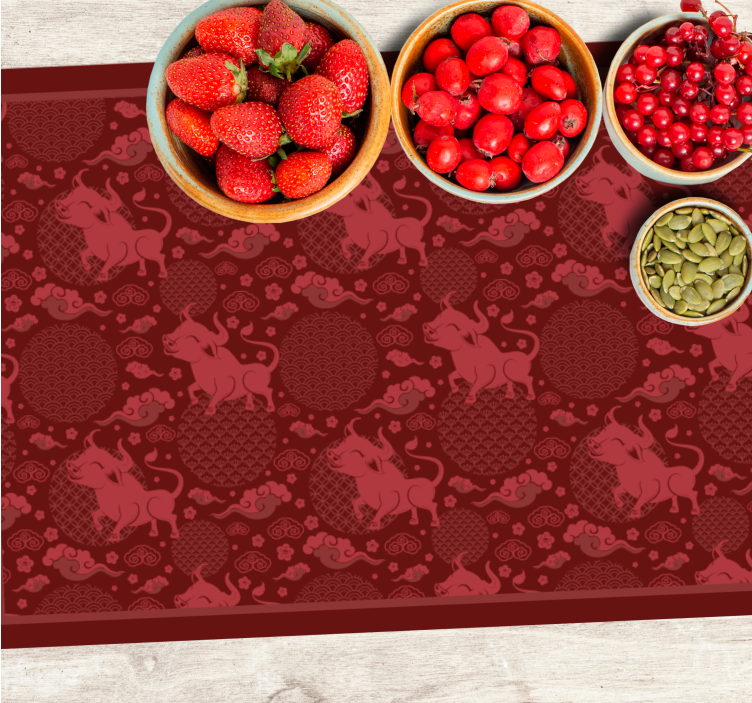 Tovaglietta americana originale motivo tori affascinanti - TenStickers