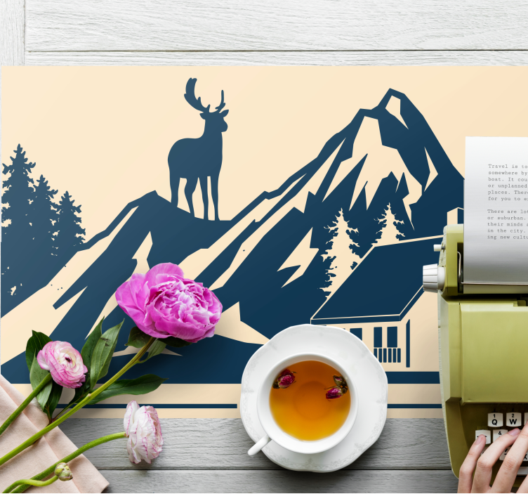 Tovaglietta americana originale paesaggio montano grandioso - TenStickers