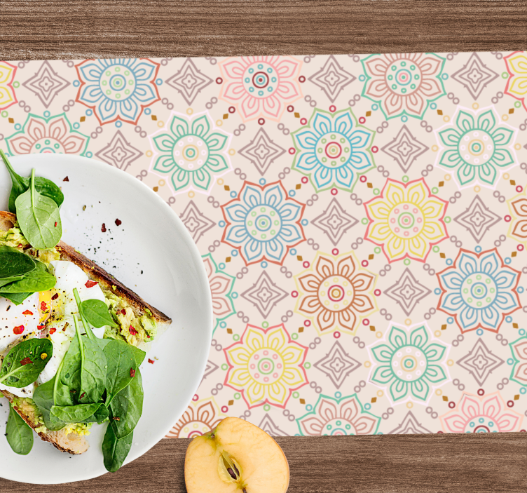 Tovaglietta americana originale stampa botanica vivace - TenStickers