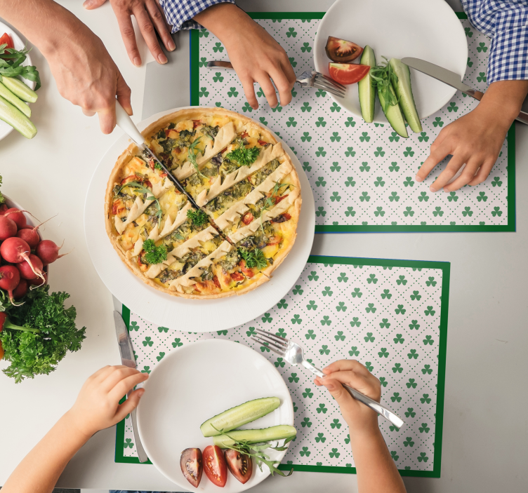 Tovaglietta americana originale superficie a quadrifoglio - TenStickers