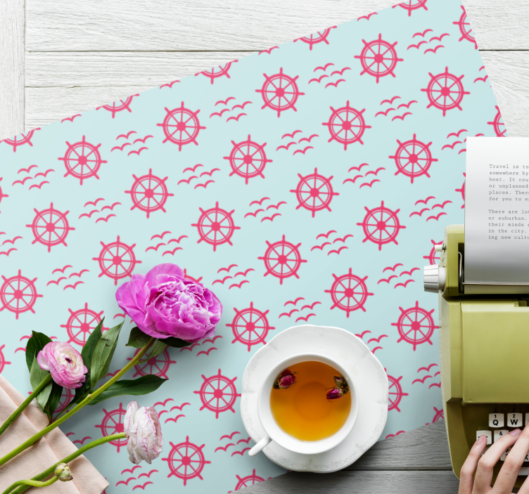 Tovaglietta americana originale timone nautico - TenStickers