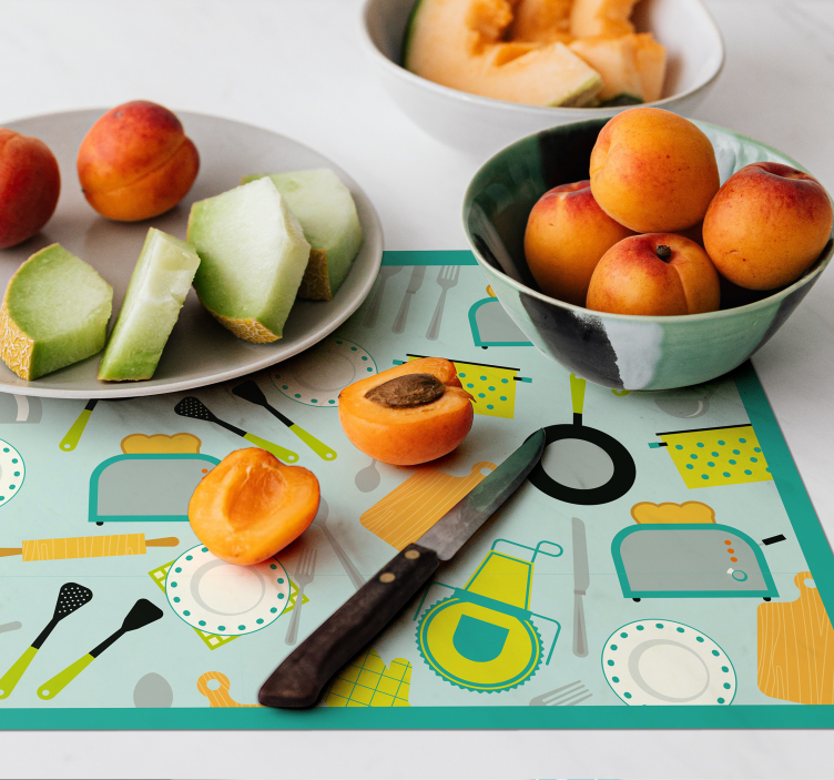 Tovaglietta personalizzata originale Utensili da cucina - TenStickers