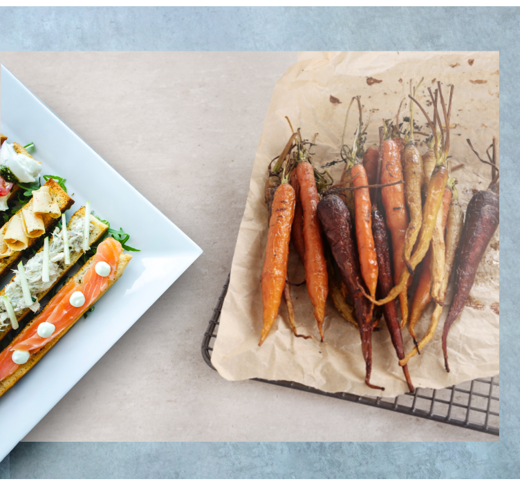 Tovaglietta americana ristorante carote colorate arrosto - TenStickers