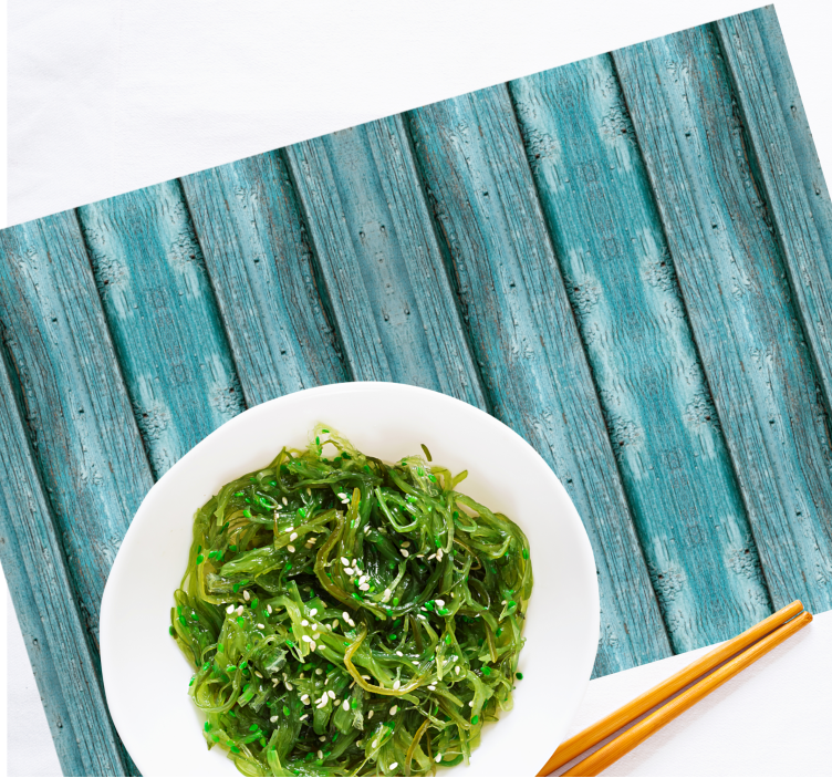 Tovaglietta americana sfondo tavola di legno - TenStickers