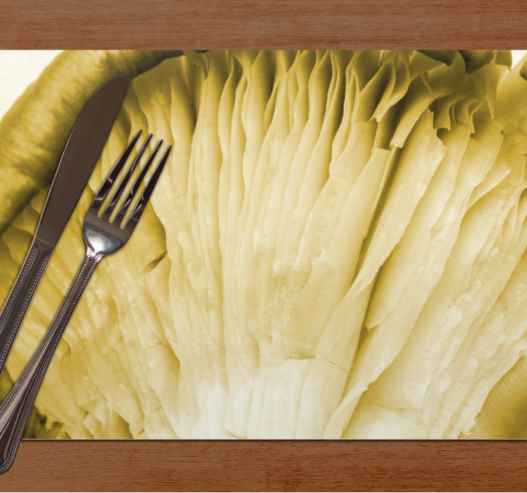 Tovaglietta americana strati di foglie curve - TenStickers