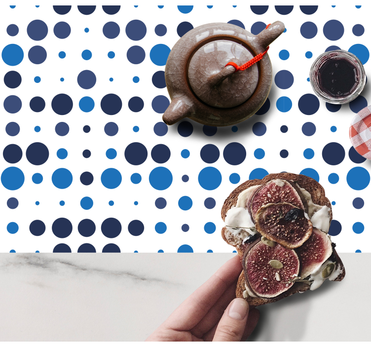 Tovaglietta americana superficie a cerchi - TenStickers