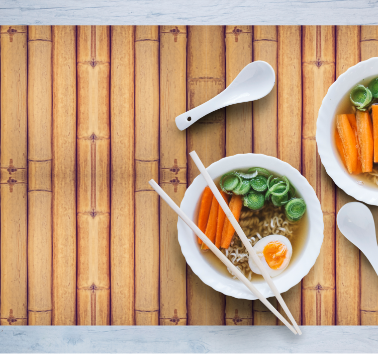 Tovaglietta americana superficie a motivo bamboo - TenStickers