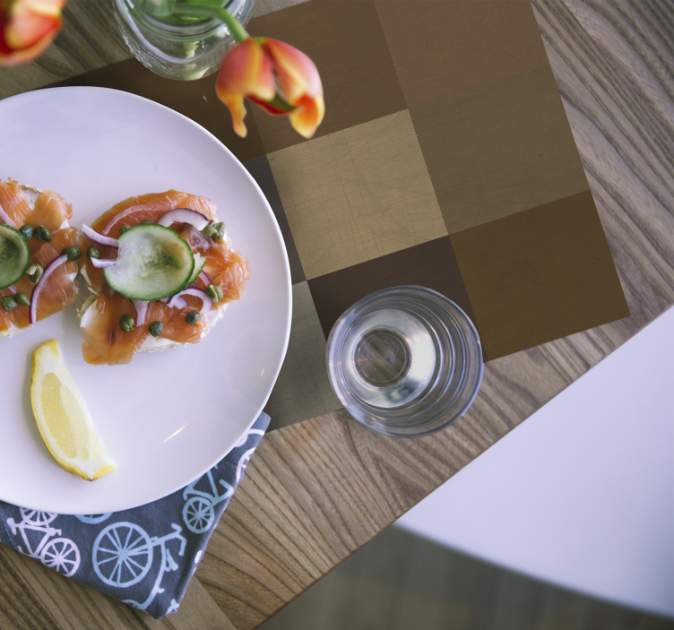 Tovaglietta americana superficie a motivo patchwork - TenStickers