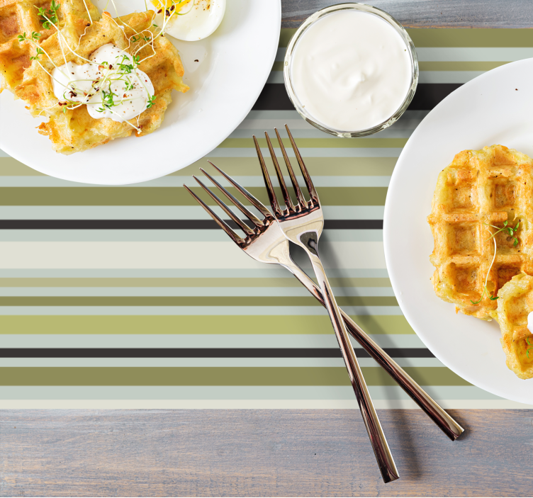 Tovaglietta americana superficie a righe - TenStickers