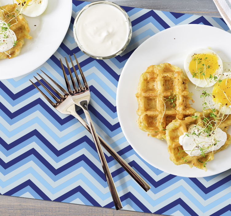 Tovaglietta americana superficie a zigzag - TenStickers