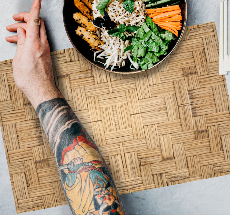 Tovaglietta americana superficie in bambù intrecciato - TenStickers