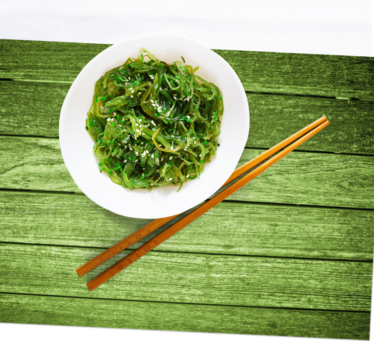 Tovaglietta americana superficie in legno verde - TenStickers