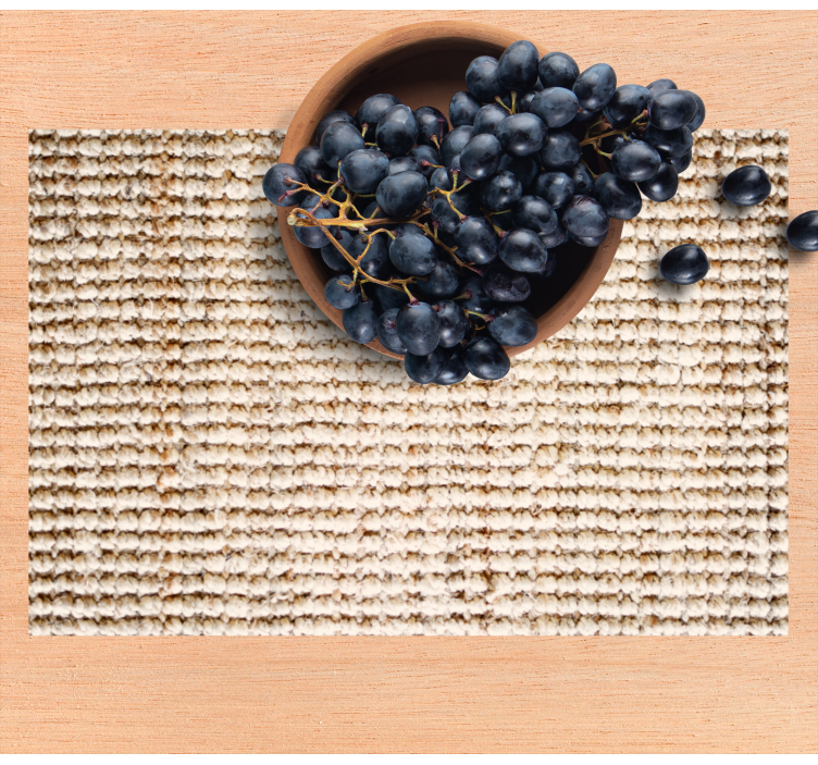 Tovaglietta americana superficie intrecciata naturale - TenStickers