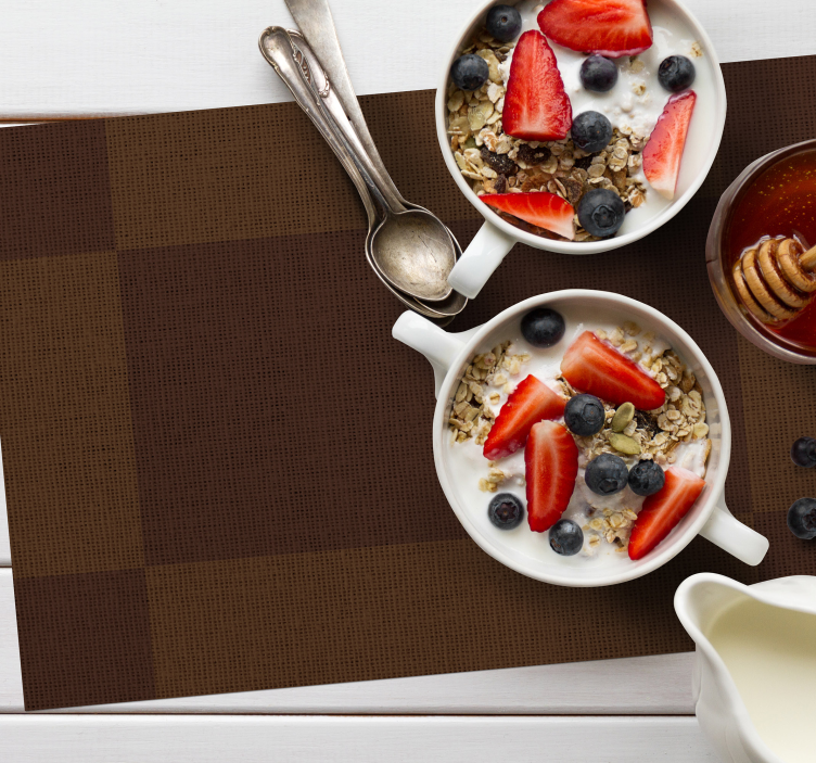 Tovaglietta americana superficie marrone testurizzata - TenStickers