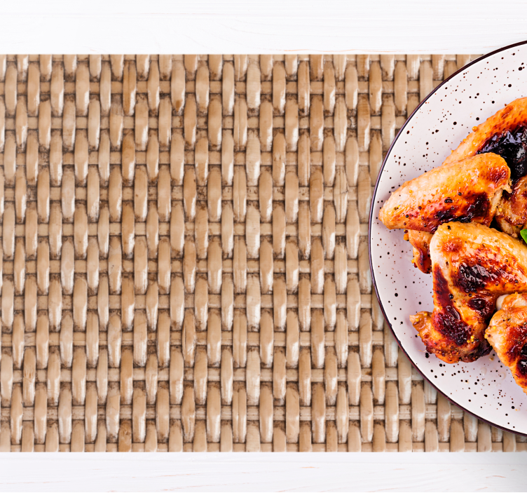 Tovaglietta americana superficie tessuta intrecciata - TenStickers