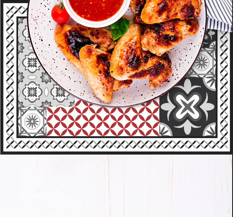 Tovaglietta americana superficie testurizzata sofisticata - TenStickers