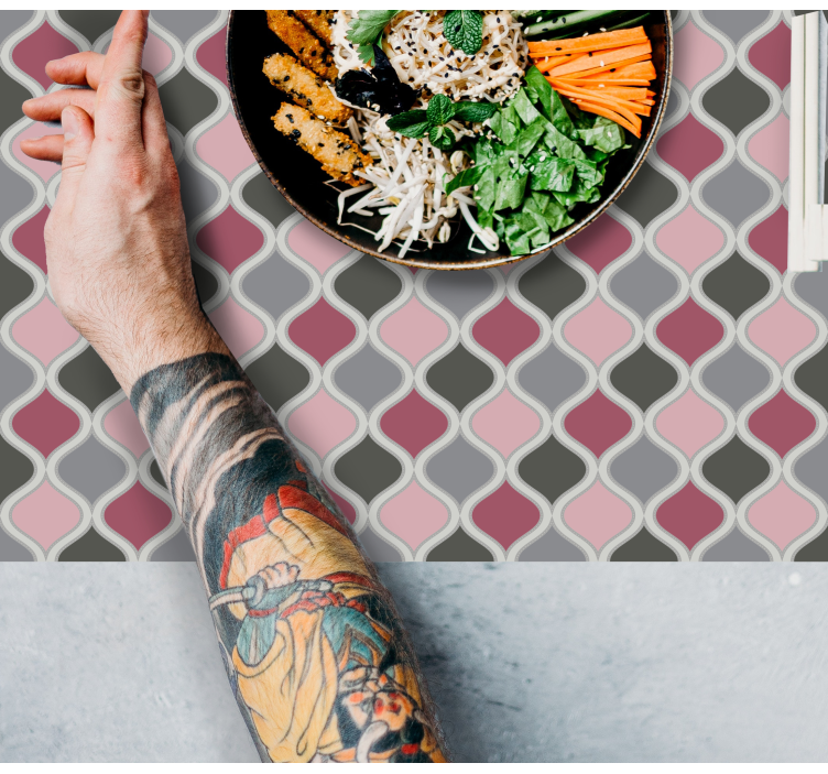 Tovaglietta americana texture colorata e fantasiosa - TenStickers