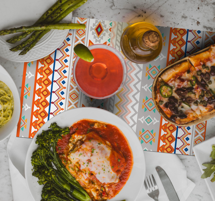 Tovaglietta americana texture in stile bohémien - TenStickers