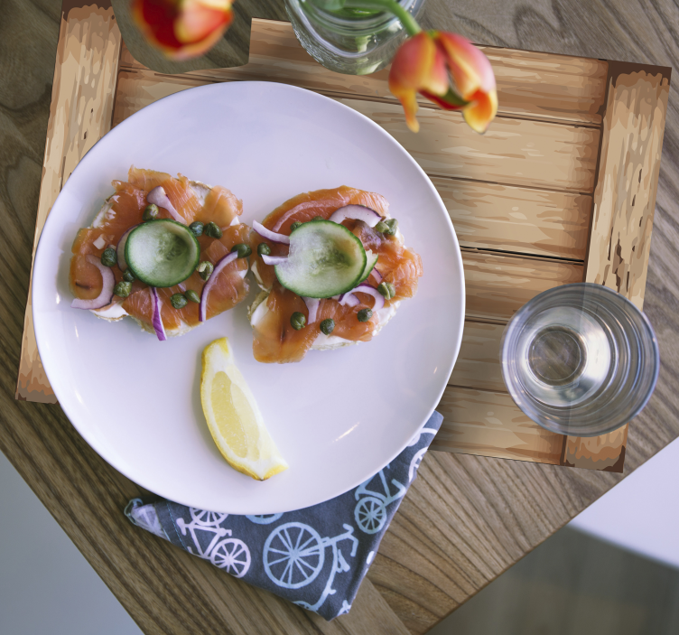 Tovaglietta texture Modello moderno in legno - TenStickers