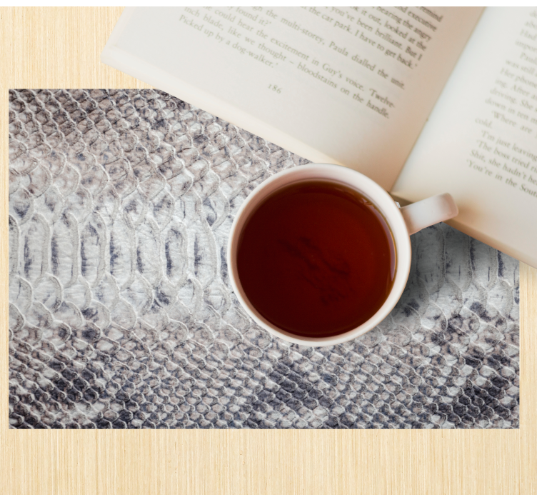 Tovaglietta americana texture pelle di serpente - TenStickers