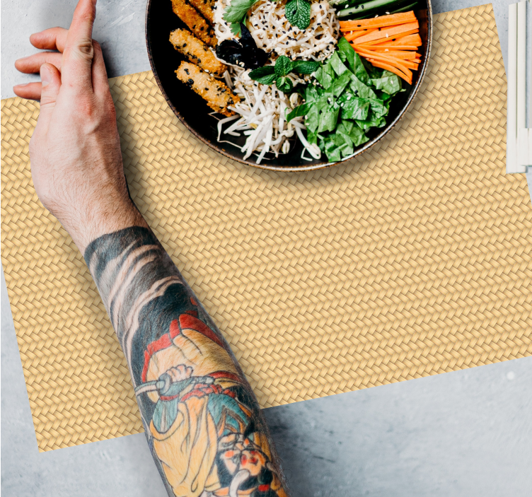 Tovaglietta americana texture vimini testura - TenStickers