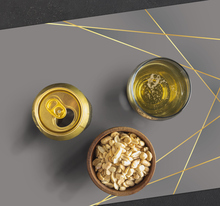 Tovaglietta americana elegante Forme geometriche di tono grigio - TenStickers