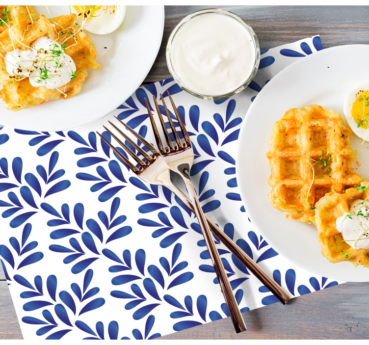 Tovaglietta americana elegante Porcellana blu - TenStickers