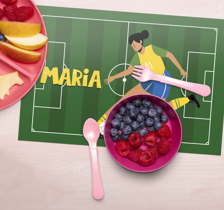 Tovaglietta in pvc con nome personalizzabile - TenStickers