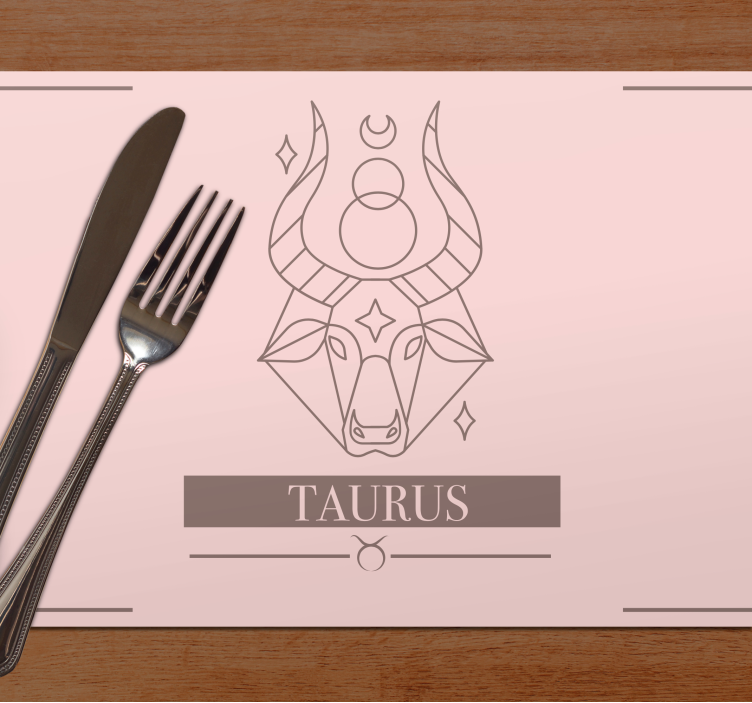 Tovaglietta in vinile con toro - TenStickers